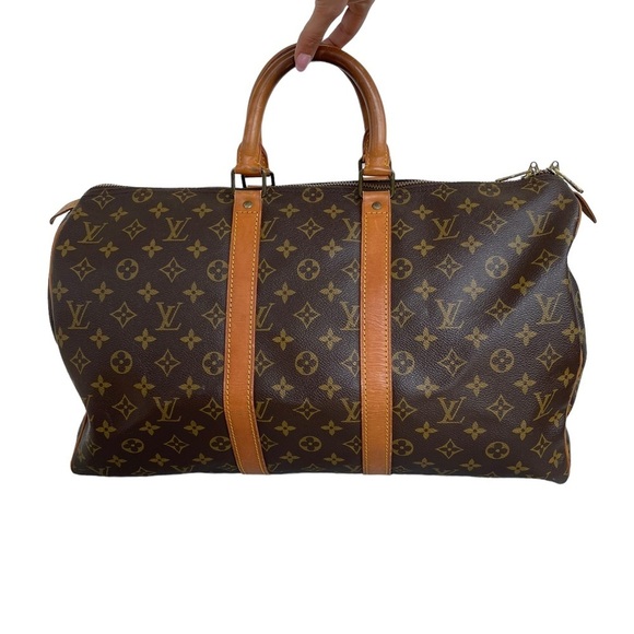 Vintage Louis Vuitton Monogram Keepall 45 Boston Bag - Picture 1 of 14